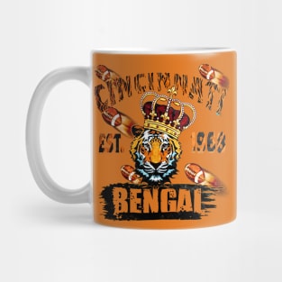 cincinnati bengal football ohio est 1968 retro vintage look Mug